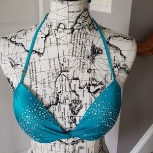 Embellished Turquoise Bikini